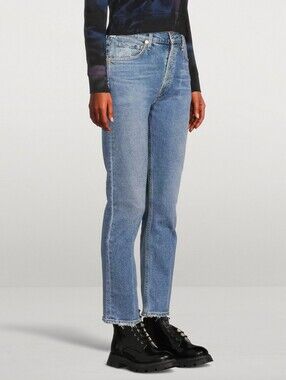 Citizens Of Humanity Jolene High-Rise Slim Jeans  Mid Blue Jeans
